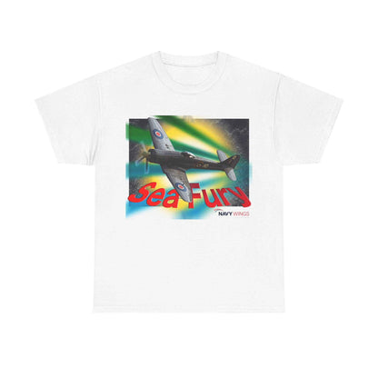 Sea Fury Fighter Plane T‑Shirt — Vintage Navy Wings Aviation Tee