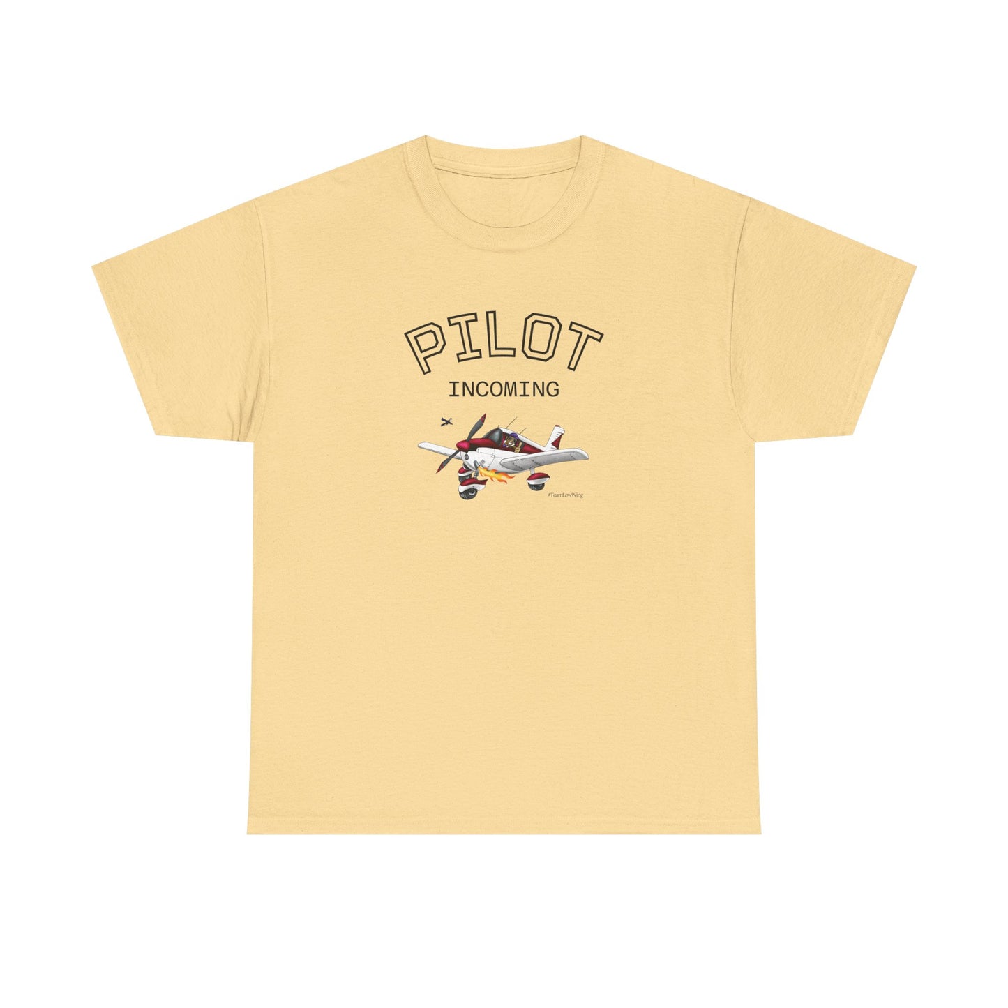 Pilot Incoming T-Shirt – Vintage Airplane Graphic Tee for Aviators & Flight Enthusiasts