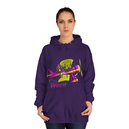 Waco Retro Aircraft Unisex College Hoodie - Funky Aviation