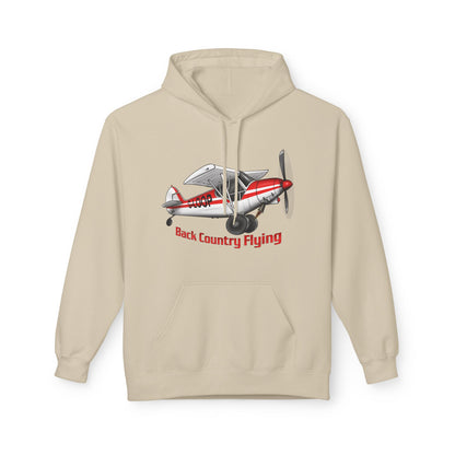 Fleece Hoodie - Alaskan Bush Pilot Super Cub Design