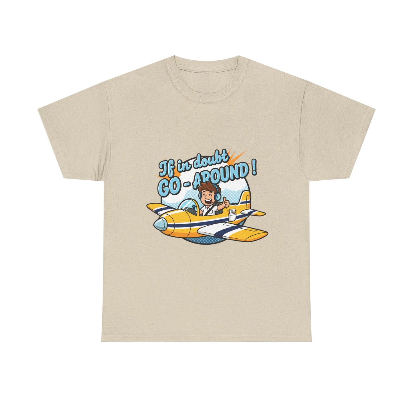 "If in Doubt, Go Around" Pilot Plane T‑Shirt