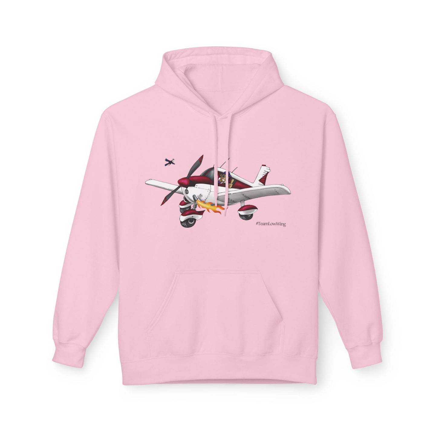 Flying Crazy Aviation Hoodie — 'Flying Crazy' Pilot/Plane Lover Fleece