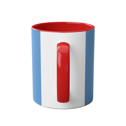 Bell Jet Ranger Helicopter Two-Tone Coffee Mugs, 11oz - Funky Aviation