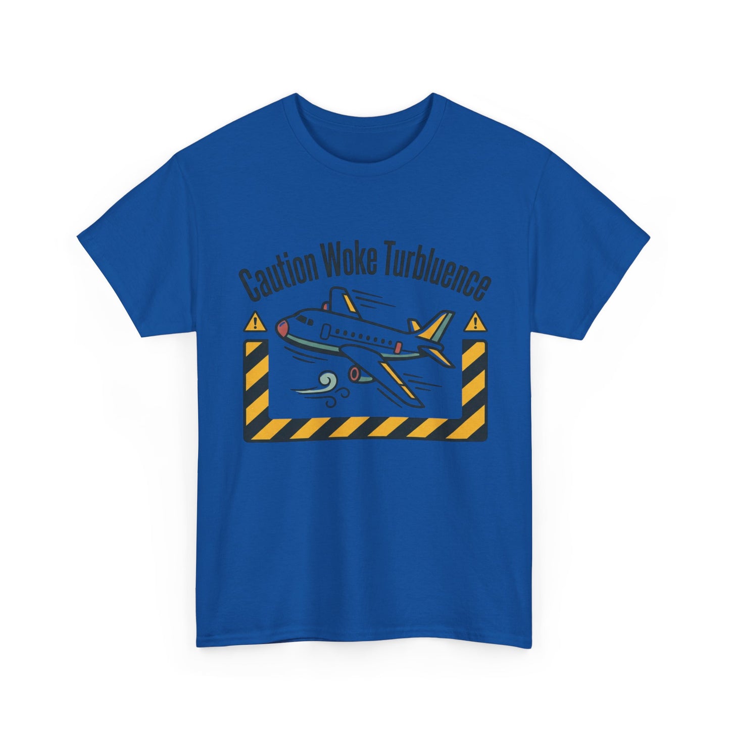 Caution Woke Turbulence Tee — Funny Travel Shirt for Aviation Fans