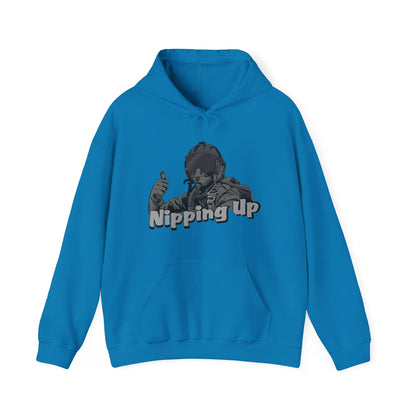 Nipping Up Fighter Pilot design Unisex Heavy Blend™ Hooded Sweatshirt - Funky Aviation