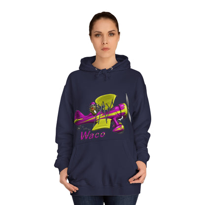 Waco Retro Aircraft Unisex College Hoodie - Funky Aviation