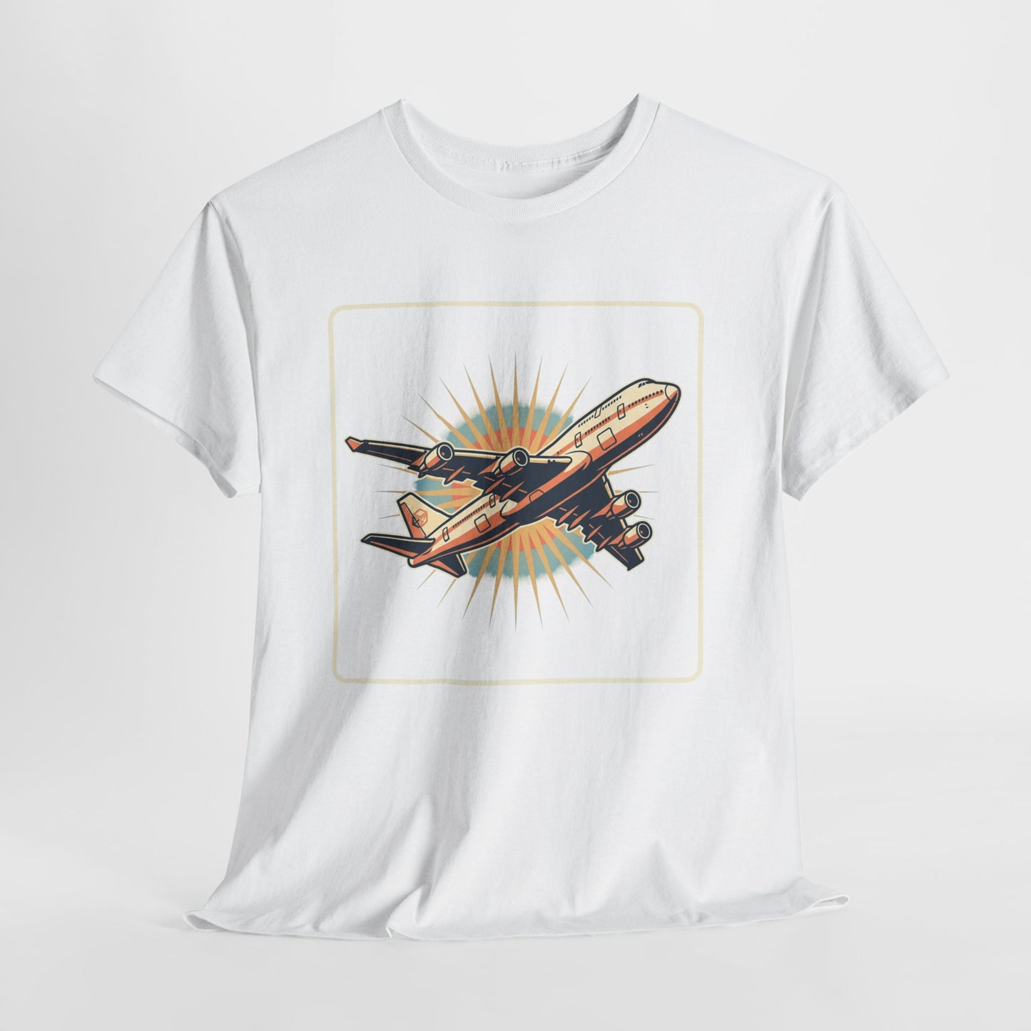 Vintage Jumbo Jet T‑Shirt — Retro Aviation Graphic Tee for Plane Lovers