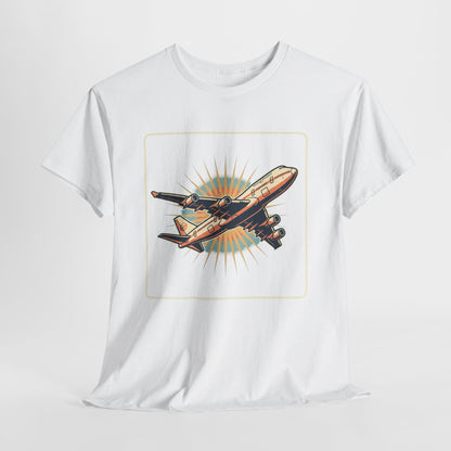 Vintage Jumbo Jet T‑Shirt — Retro Aviation Graphic Tee for Plane Lovers