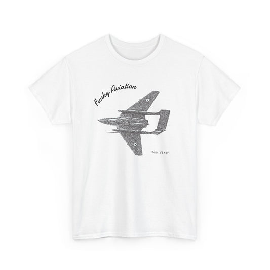 Funky Aviation Sea Vixen Vintage Aircraft T-Shirt