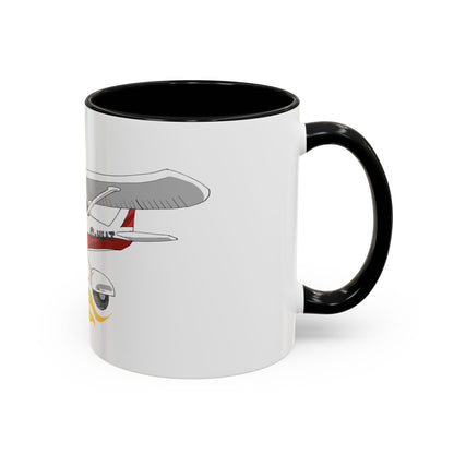 Coffee Mug - Cartoon Cessna Aircraft with LAC Logo
