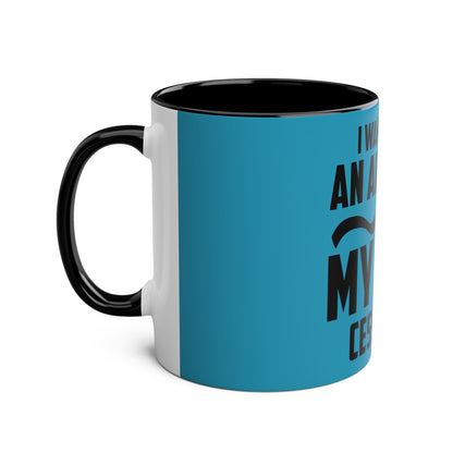 Cess-Nah Slogan Two-Tone Coffee Mugs, 11oz - Funky Aviation