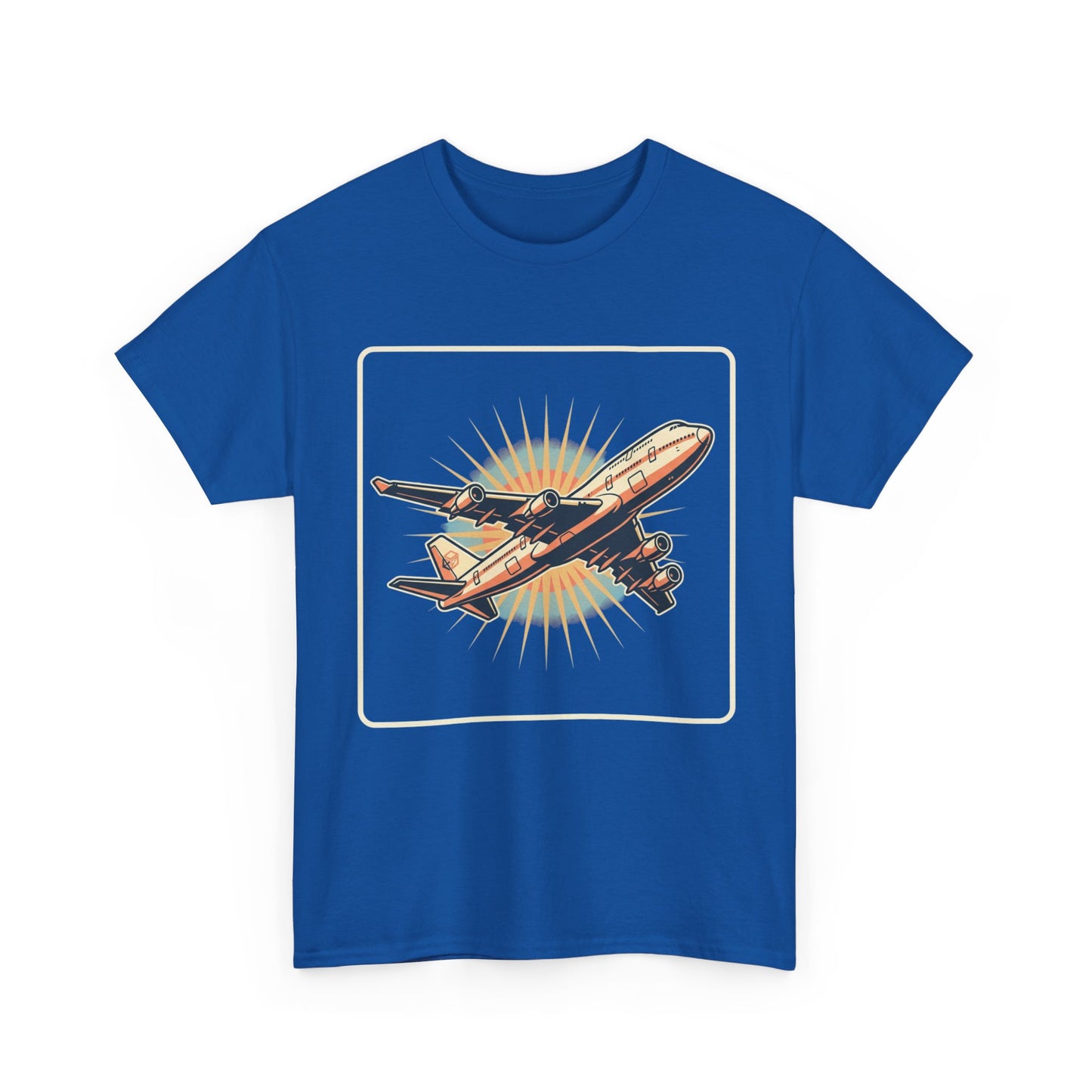 Vintage Jumbo Jet T‑Shirt — Retro Aviation Graphic Tee for Plane Lovers