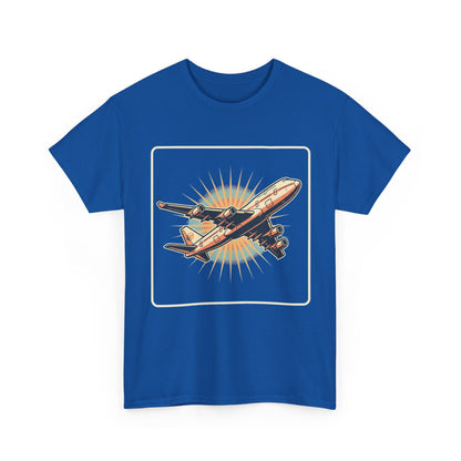 Vintage Jumbo Jet T‑Shirt — Retro Aviation Graphic Tee for Plane Lovers