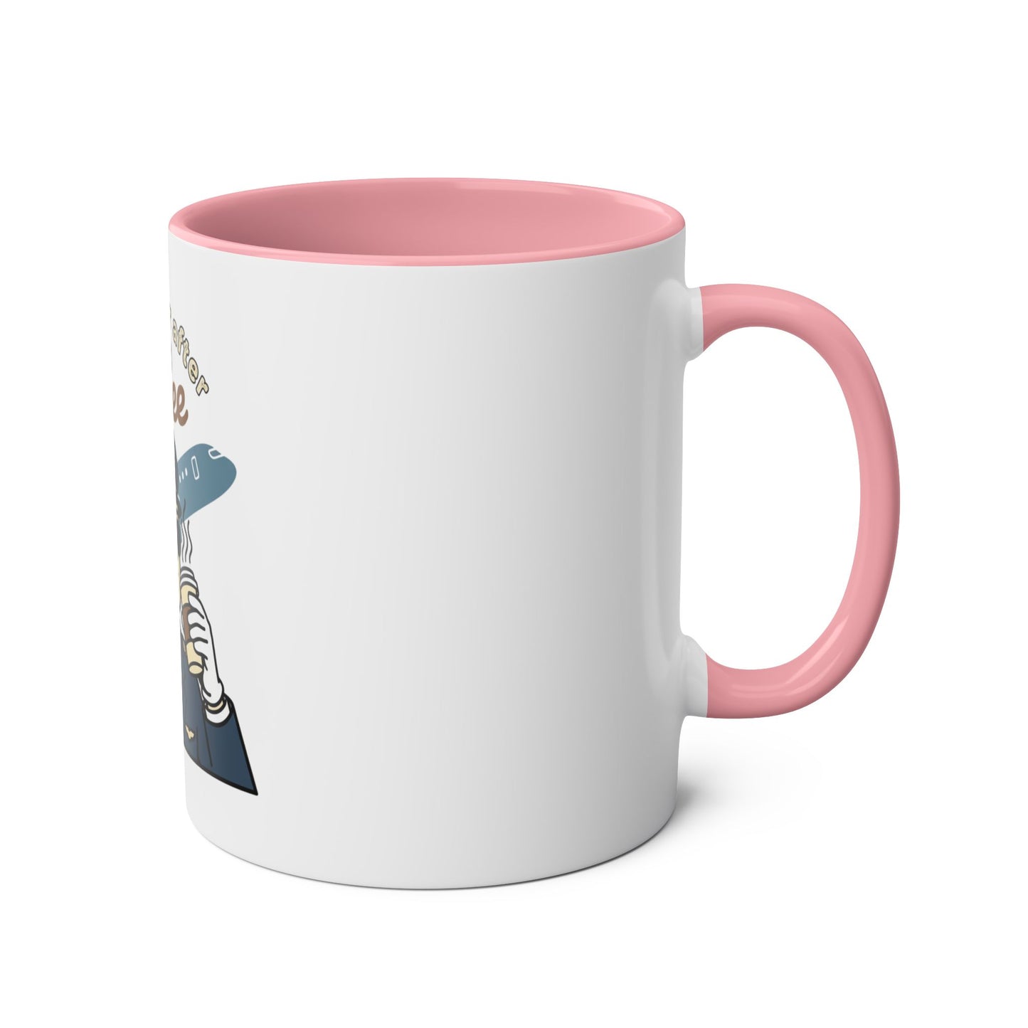 Aviator Coffee Mug — "I Fly Better After Coffee" (11oz Two-Tone)