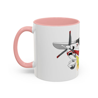 Coffee Mug - Cartoon Cessna Aircraft with LAC Logo