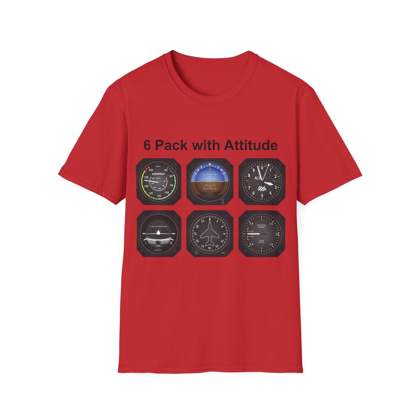 Aviator 6 Pack Unisex T-Shirt - Attitude Collection