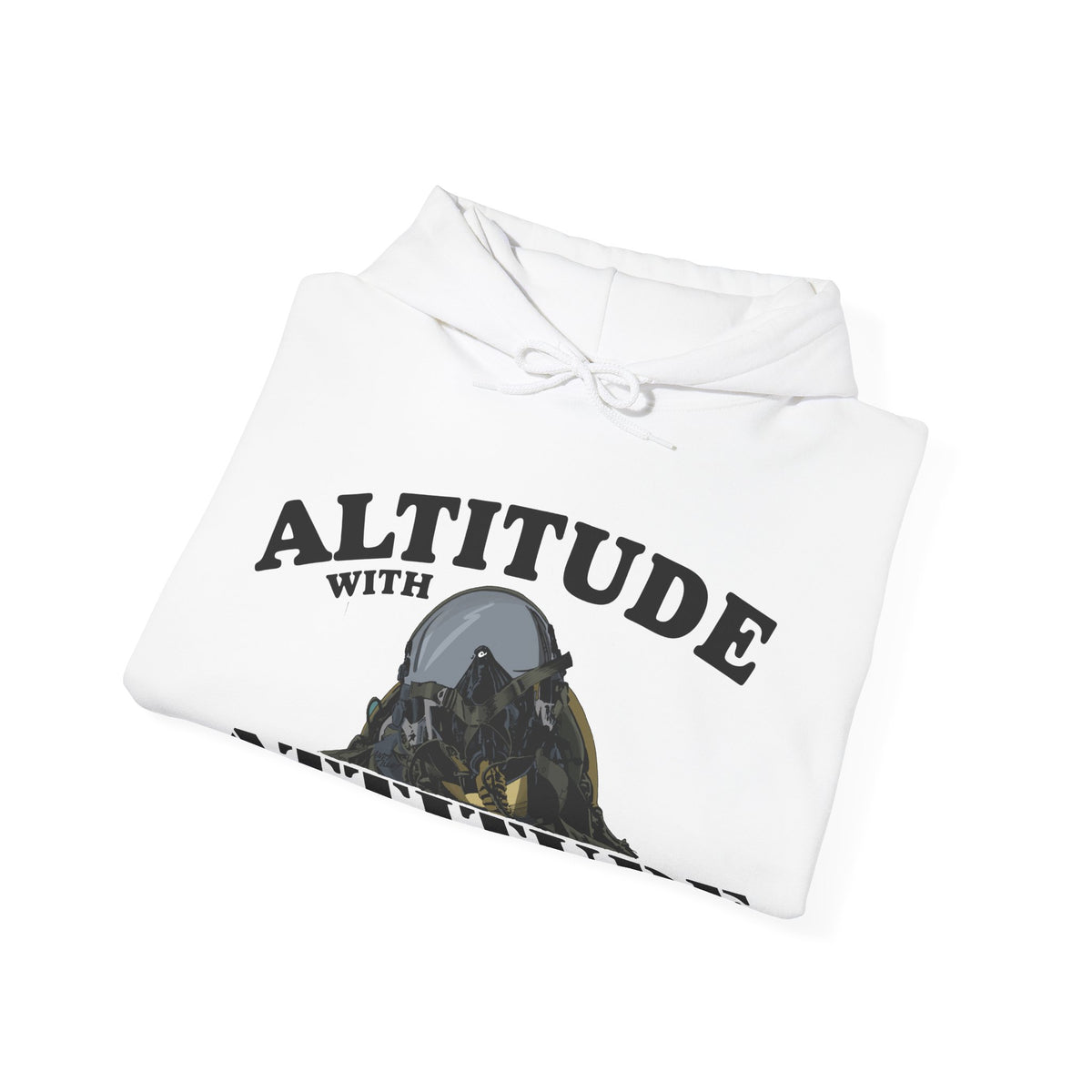 Altitude With Attitude Fighter Pilot Mountain Hoodie
