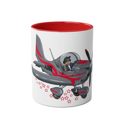 Eurostar EV07 Captain Cool Two-Tone Coffee Mugs, 11oz - Funky Aviation