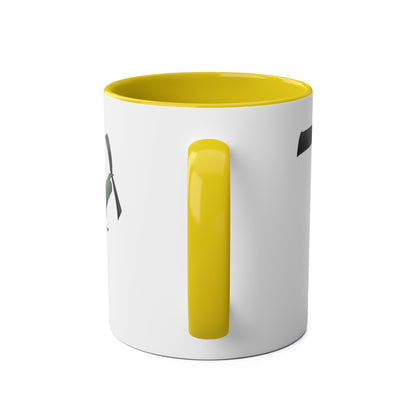 Huey Chopper Two-Tone Coffee Mugs, 11oz - Funky Aviation