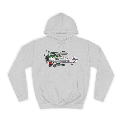 Navy Swordfish historic Aircraft Unisex College Hoodie - Funky Aviation