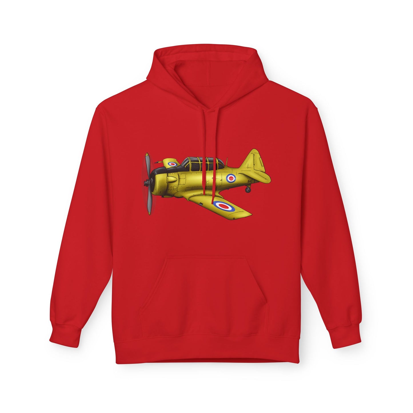 Hoodie - Harvard Aircraft Military Trainer Hand Drawn Design
