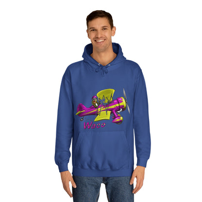 Waco Retro Aircraft Unisex College Hoodie - Funky Aviation