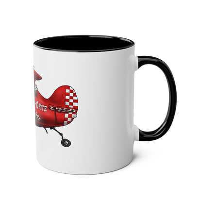 Pitts Special Aerobatic Two-Tone Coffee Mugs, 11oz