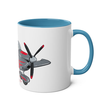Eurostar EV07 Captain Cool Two-Tone Coffee Mugs, 11oz - Funky Aviation