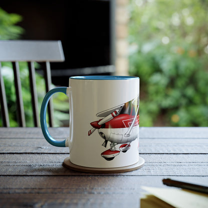Cessna Team High Wing Two-Tone Coffee Mugs, 11oz - Funky Aviation