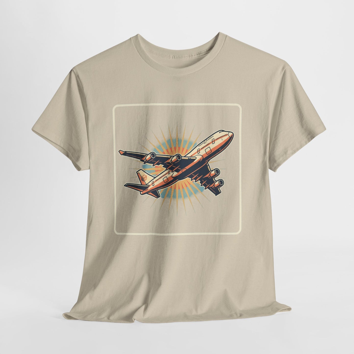 Vintage Jumbo Jet T‑Shirt — Retro Aviation Graphic Tee for Plane Lovers