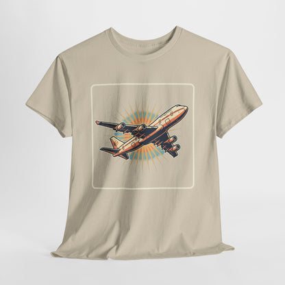 Vintage Jumbo Jet T‑Shirt — Retro Aviation Graphic Tee for Plane Lovers