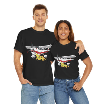 Cessna Unisex Tee Hand Drawn Aviation Design