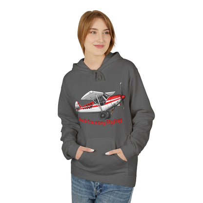 Fleece Hoodie - Alaskan Bush Pilot Super Cub Design