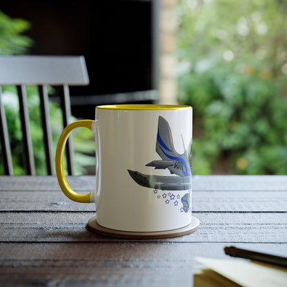 Eurostar EV97 Captain Cool Two-Tone Coffee Mugs, 11oz - Funky Aviation