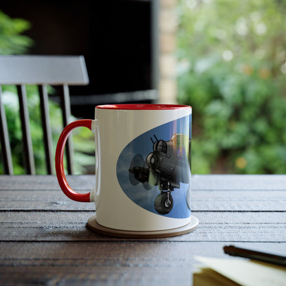 Lancaster Bomber Two-Tone Coffee Mugs, 11oz - Funky Aviation