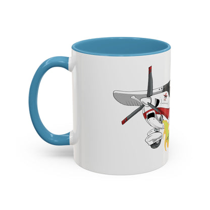 Coffee Mug - Cartoon Cessna Aircraft with LAC Logo