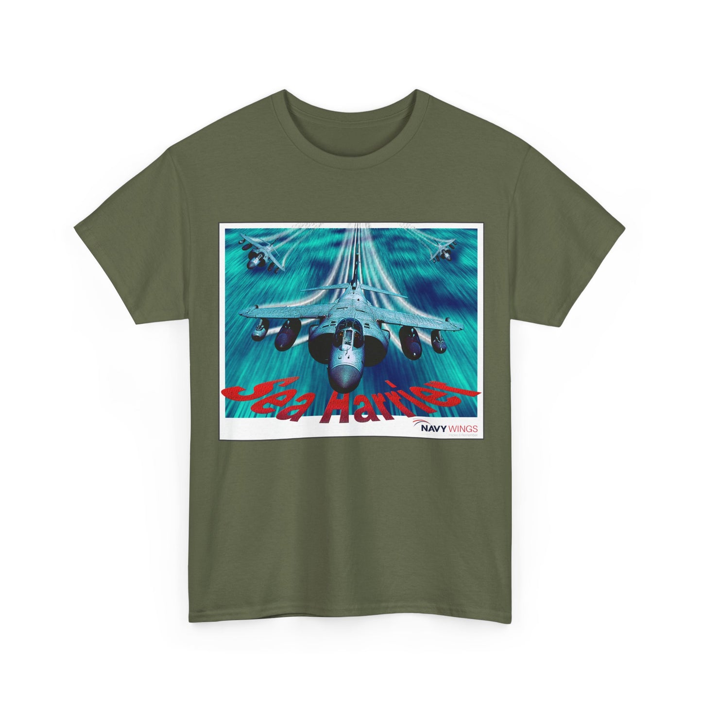 Harrier Jump Jet Vintage Navy Airplane T-Shirt — Retro Military Aviation Tee