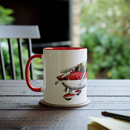 Cessna Team High Wing Two-Tone Coffee Mugs, 11oz - Funky Aviation