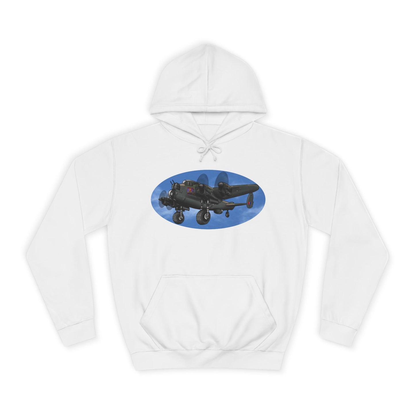 Vintage Lancaster Bomber Hoodie - Aviation Graphic Pullover