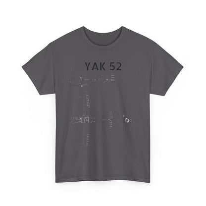 Yak-52 Blueprint T-Shirt — Vintage Aircraft Schematic Tee for Aviation Enthusiasts