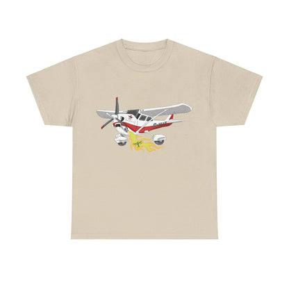 Cessna Unisex Tee Hand Drawn Aviation Design