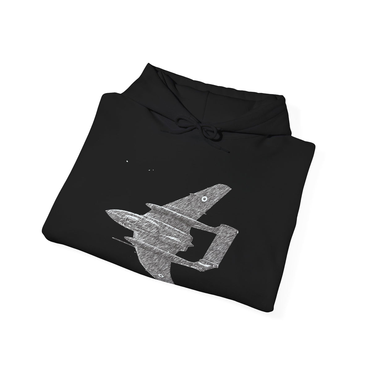 Sea Vixen Vintage Aircraft Graphic Hoodie