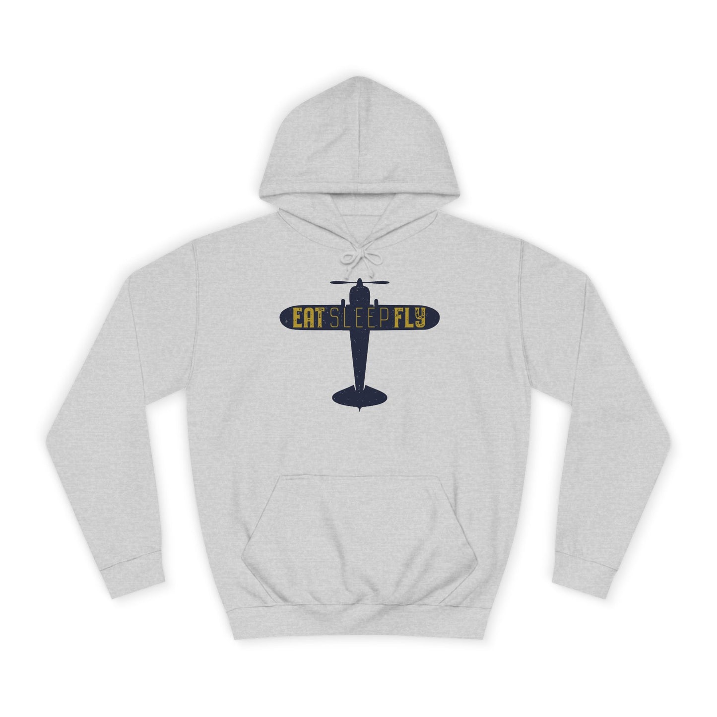 Aviator Hoodie – 'Eat Sleep Fly' Vintage Airplane Hoodie