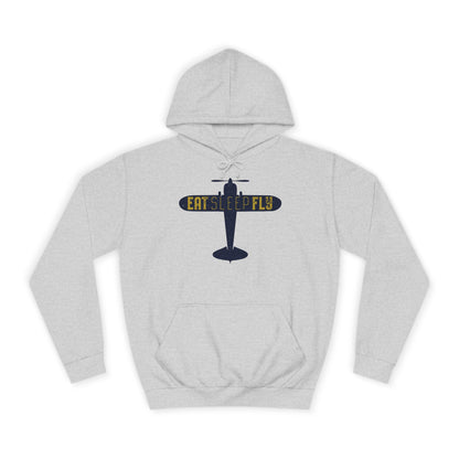 Aviator Hoodie – 'Eat Sleep Fly' Vintage Airplane Hoodie
