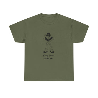 Tee Barry Bravo Piper PA28 Aircraft Retro Cartoon Design Unisex Heavy Cotton