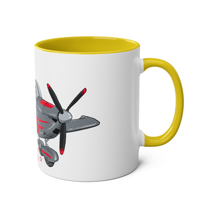 Eurostar EV07 Captain Cool Two-Tone Coffee Mugs, 11oz - Funky Aviation