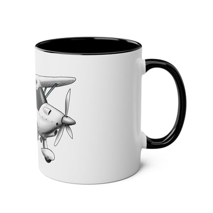 Coffee Mug - Microlight Ikarus C42 Feathers Cartoon Design