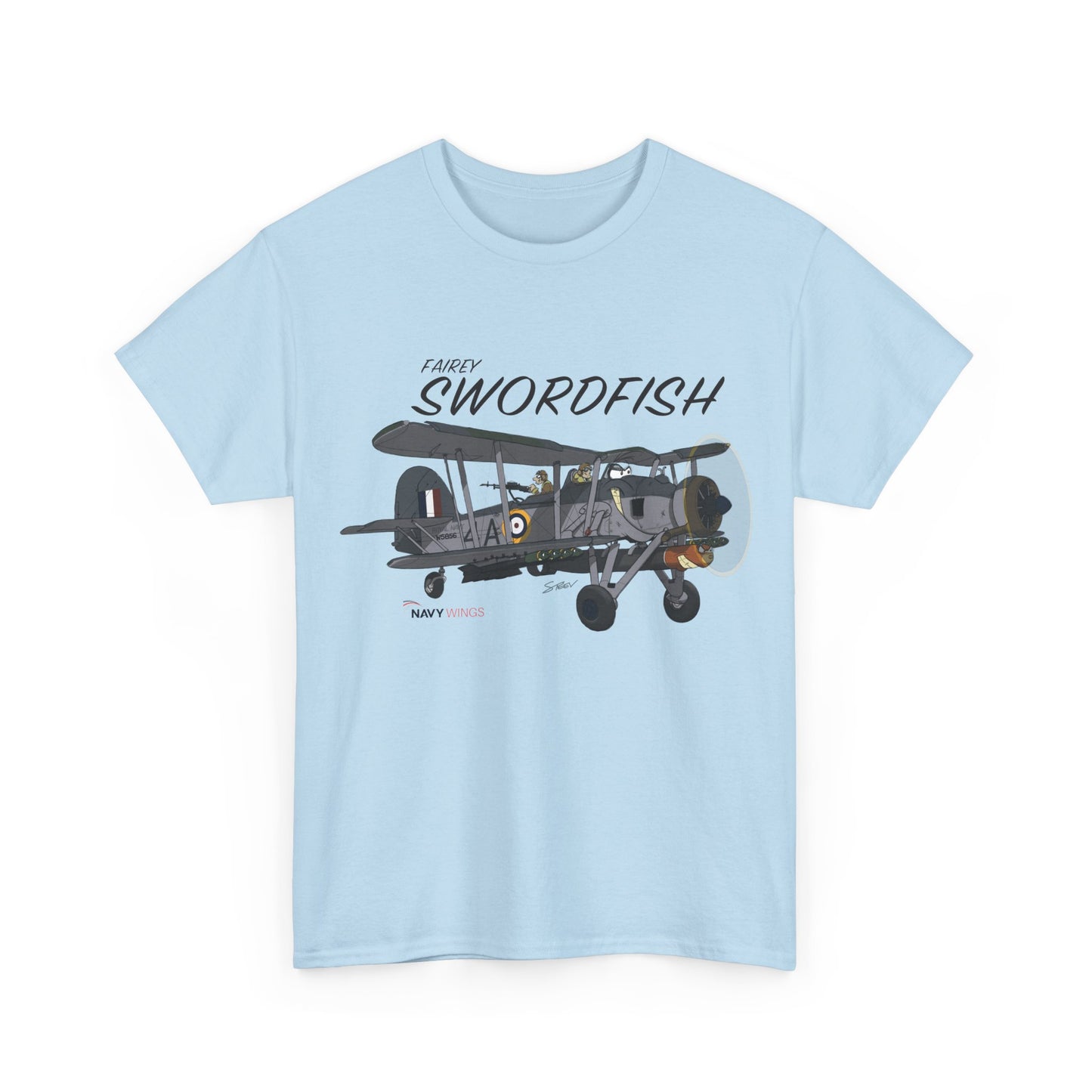 Swordfish Vintage Biplane T-Shirt — WWII Aircraft Aviation Tee