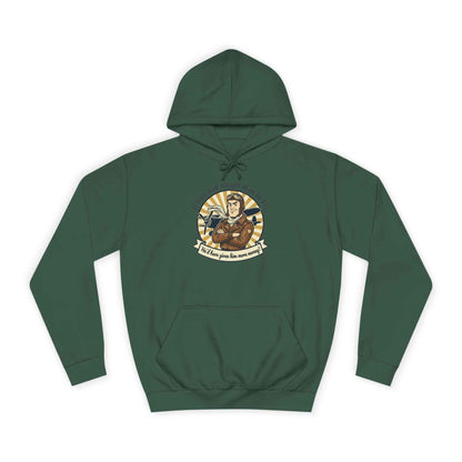 Aviator Retro College Hoodie — “I’ll Save You From The Storm” Vintage Pilot Graphic