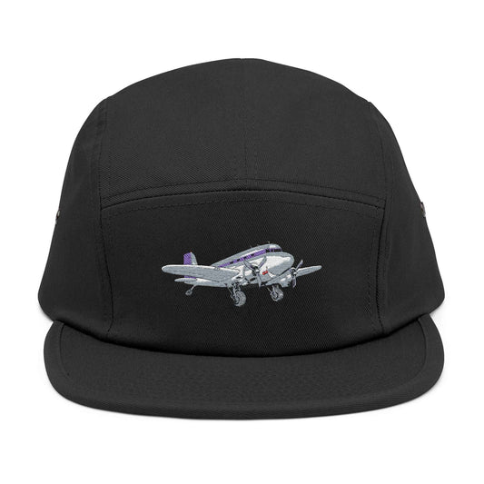 Vintage DC3 Dakota Embroidered 5-Panel Cap